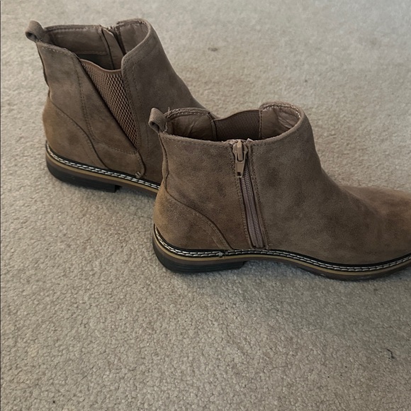 Women's Tan Ankle Boots - Picture 2 of 3